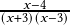  \frac{x-4}{(x+3)(x-3)}