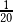 \frac{1}{20}