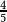 \frac{4}{5}