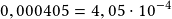 0,000405=4,05\cdot10^{-4}