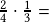 \frac{2}{4}\cdot\frac{1}{3}=