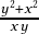  \frac{y^2+x^2}{xy}