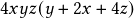  4xyz(y+2x+4z) 