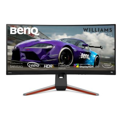 BenQ MOBIUZ EX3415R Écran Curved Gaming (34 Pouces, IPS, Ultrawide, 1440P, 144 Hz, 1ms, HDR 400, FreeSync Premium Pro, télécommande)