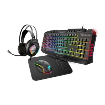 NOX KRITIC RGB RAINBOW Pack  Clavier + Souris + Casque + Tapis de souris – Combo