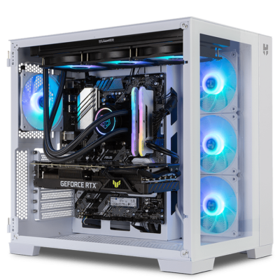 Boîtier PC MARS GAMING Boîtier PC Gaming ATX MC-X7 Blanc Front ARGB  Ventilateur RGB 12cm