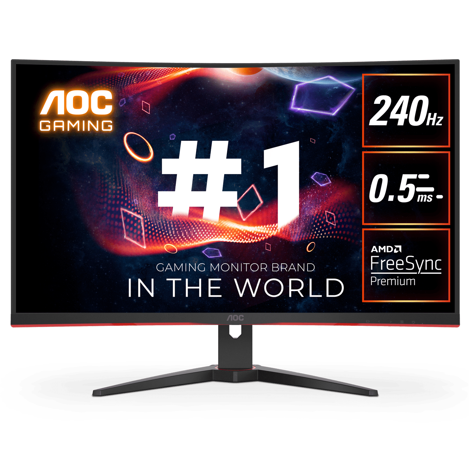 AOC 31.5″ LED – 31.5″ C32G2ZE 240Hz Curved Gaming Monitor