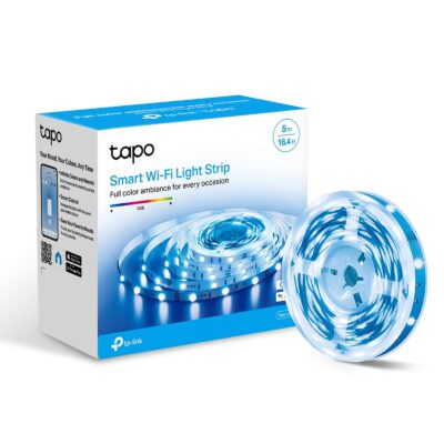 TP-LINK Tapo L900-5  -BANDE LED CONNECTÉE WI-FI MULTICOLORE (UNE COULEUR À LA FOIS) – 5 MÈTRES COMPATIBLE GOOGLE HOME / AMAZON ALEXA