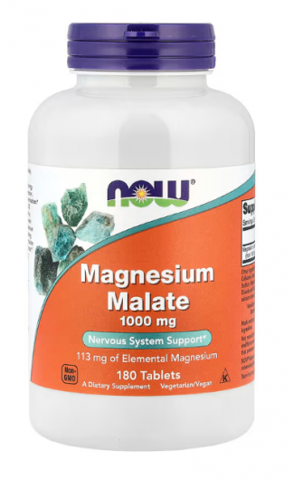 Magnesium-malat biotillgänglig magnesium tillskott som är snäll mot magen