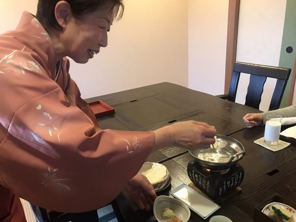 Japansk frukost på mitt Ryokan