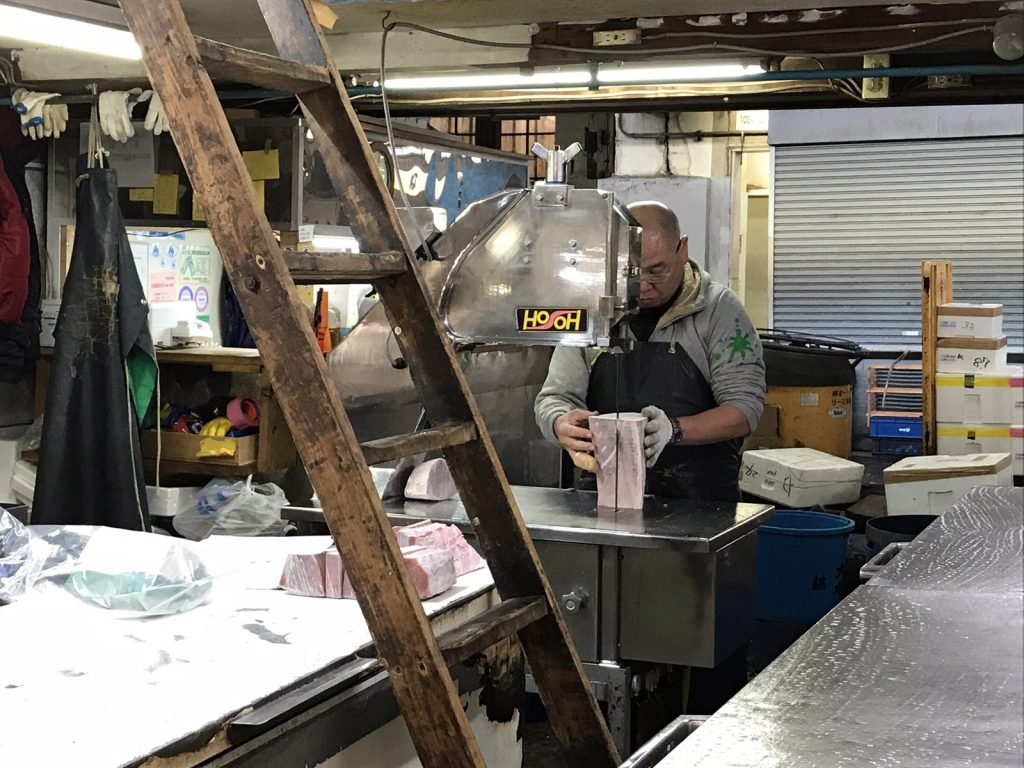 Tokyos fiskmarknad Tsukiji Fishmarket