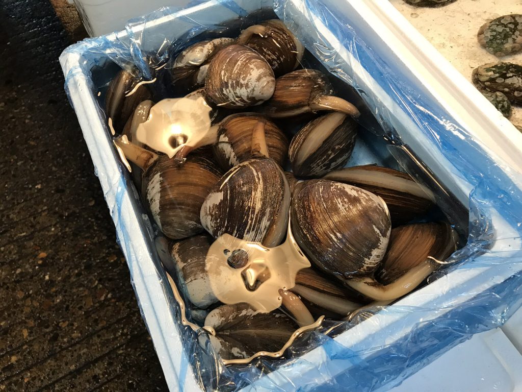 Tokyos fiskmarknad Tsukiji Fishmarket