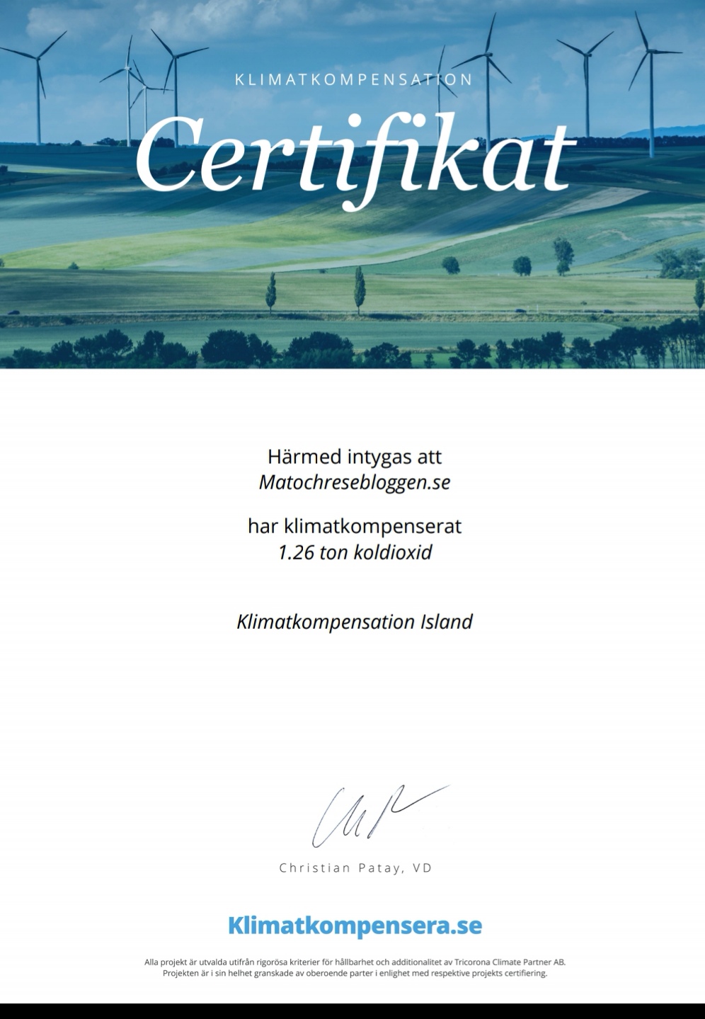 Klimatkompensation av flyg till Island