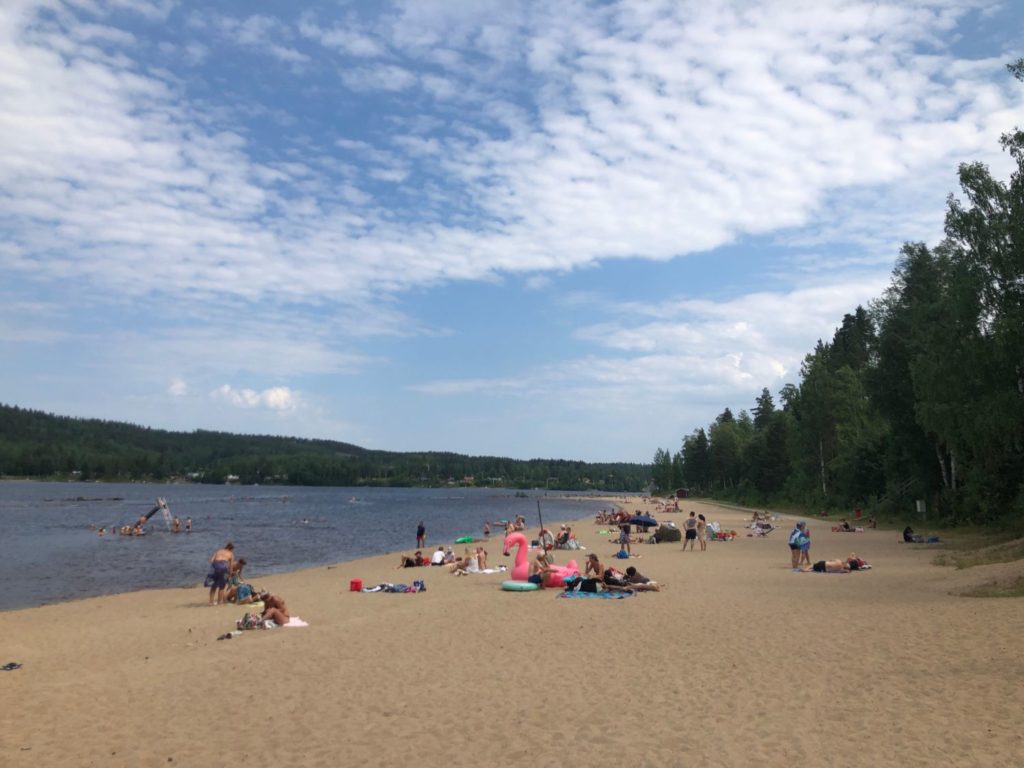 Orbaden - Hälsinglands Riviera - stranden