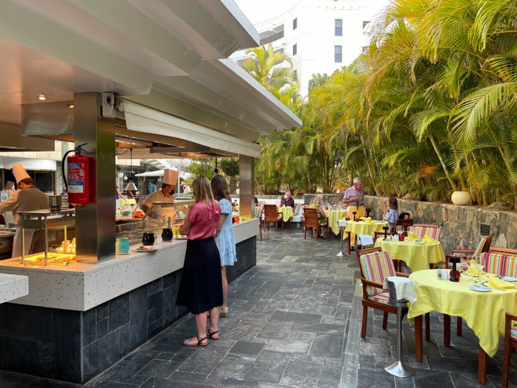 Restaurangen på Seaside Palm Beach 