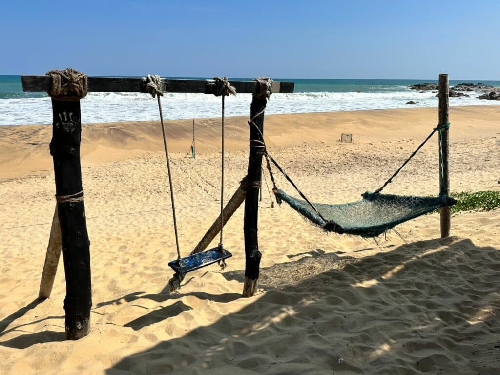 Stranden vid Jetwing Safari Camp Yala