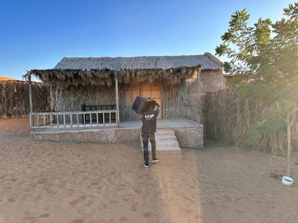 En natt i öknen i Oman på SAMA Al Areesh Desert Lodge