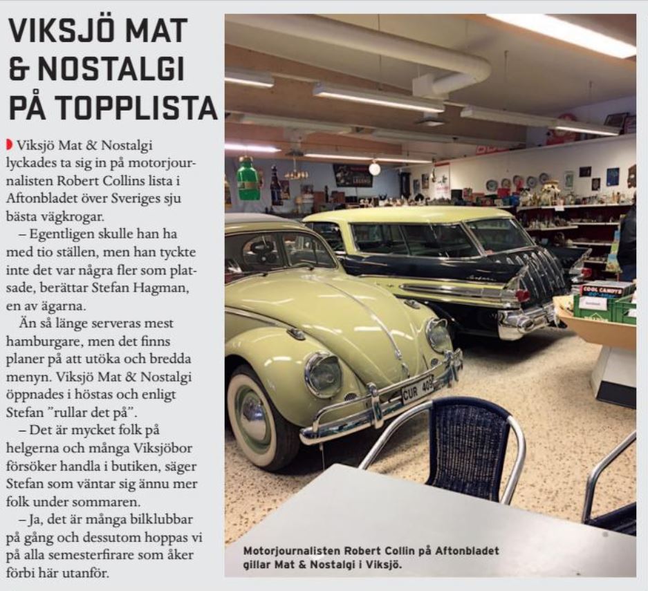 Viksjö Mat & Nostalgi på topplistan