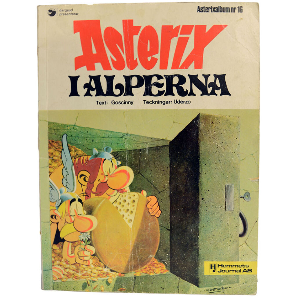 Asterix i Alperna, album nr 16, 1975 Skick: VG