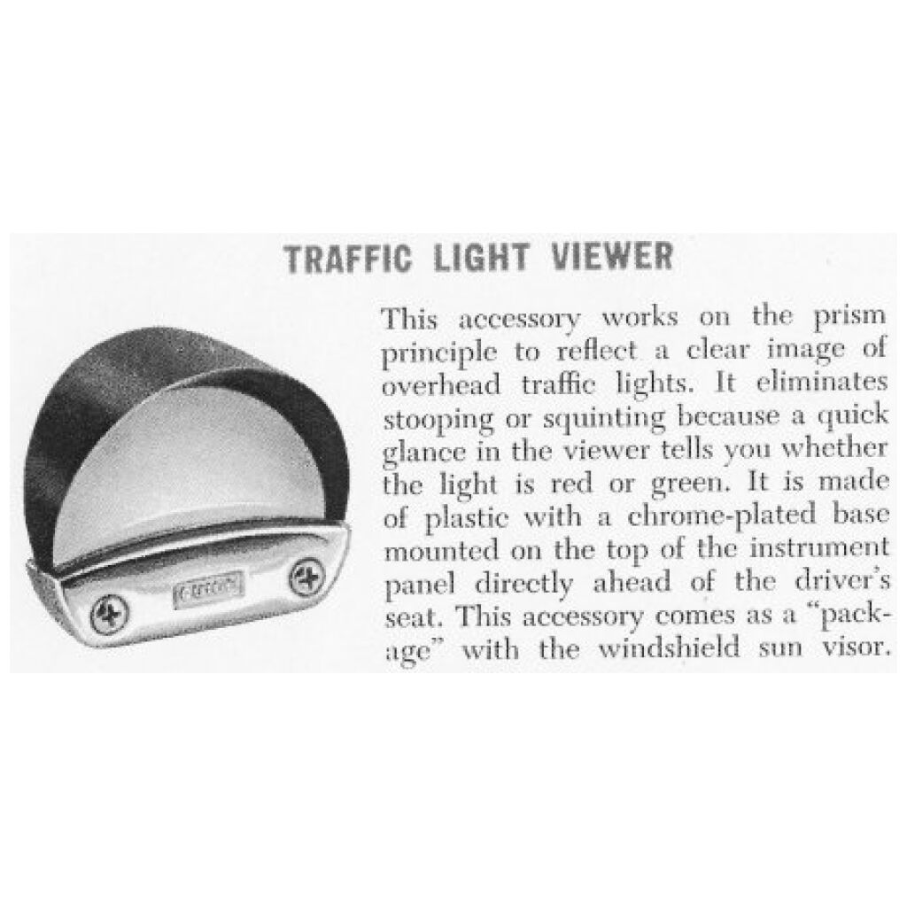 Traffic light Wiever "Guide" Pontiac Oldsmobile 49-58 + Div övr märken