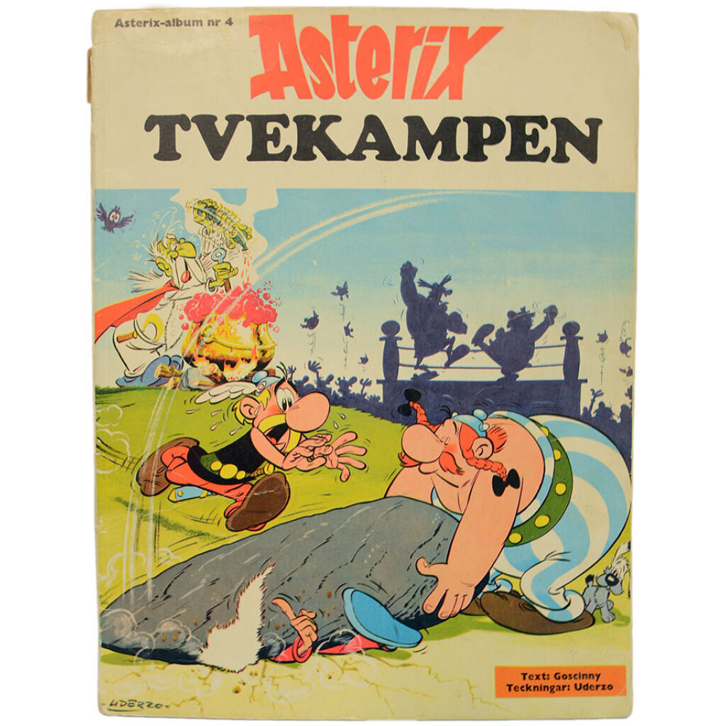 Asterix Tvekampen, album nr 4, (1966), skick VG