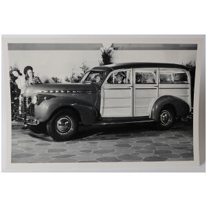 Fabriksfoto 1940 Chevrolet Woodie 31 x 45 cm