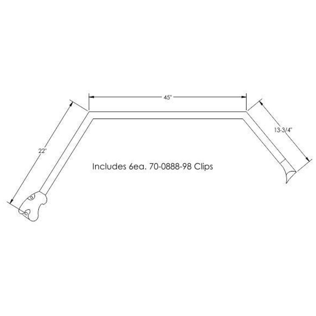 Roof Rail Taklister 1969-70 Chevrolet Caprice & Impala Custom