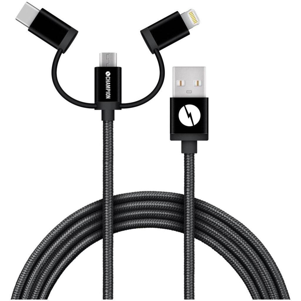 Kabel USB 3-in-1 1,5 m Svart