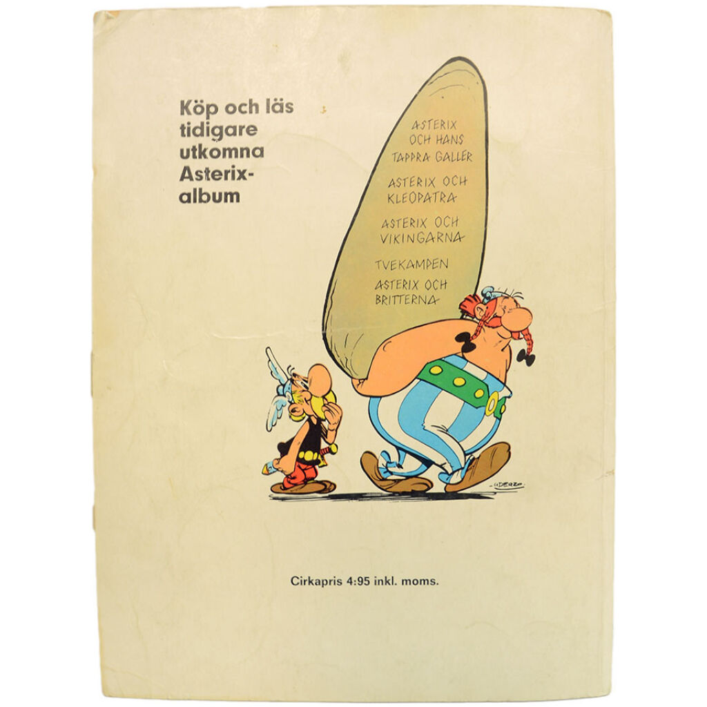 Asterix drar i fält, album nr 6, 1971, skick VG