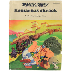 Asterix & Obelix Romarnas Skräck, album nr 7, 1971, skick VG