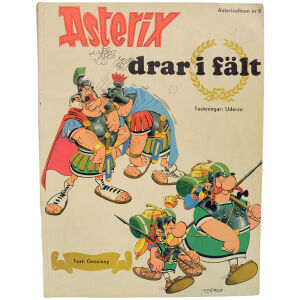 Asterix drar i fält, album nr 6, 1971, skick VG
