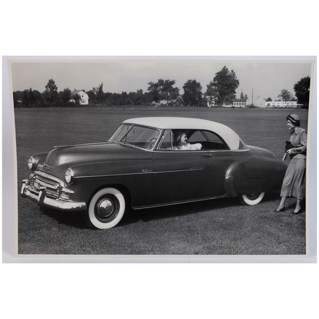 Fabriksfoto 1950 Chevrolet De Luxe 31 x 45 cm