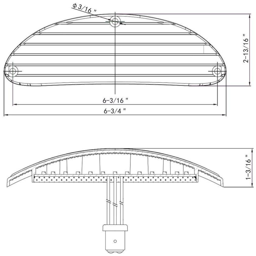 37 Amber LED Sequential Parking Light For 1955 Chevy Passenger Car