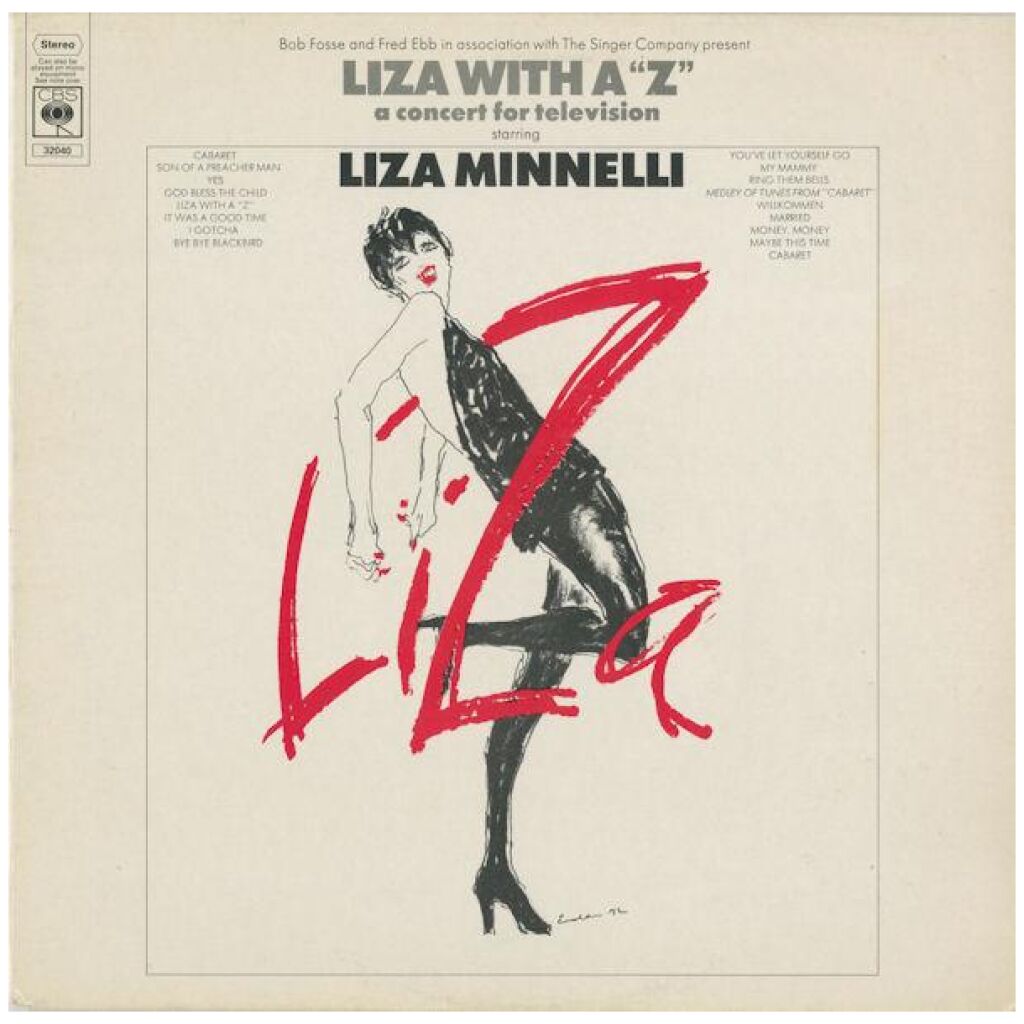 Liza Minnelli - Liza With A ‘Z’ (A Concert For Television) (LP, RE)