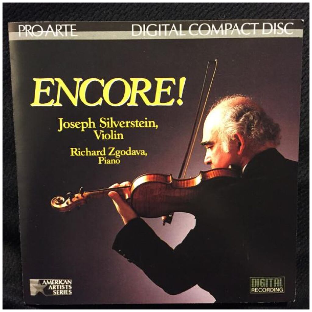 Joseph Silverstein, Richard Zgodava - Violin Encores (CD)