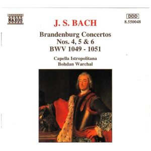J. S. Bach* / Capella Istropolitana / Bohdan Warchal - Brandenburg Concertos Nos. 4, 5 & 6 (CD)