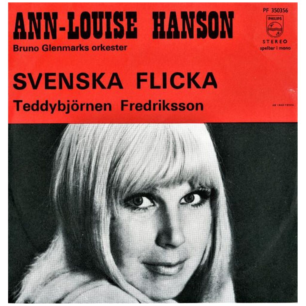 Ann-Louise Hanson, Bruno Glenmarks Orkester - Svenska Flicka / Teddybjörnen Fredriksson (7)