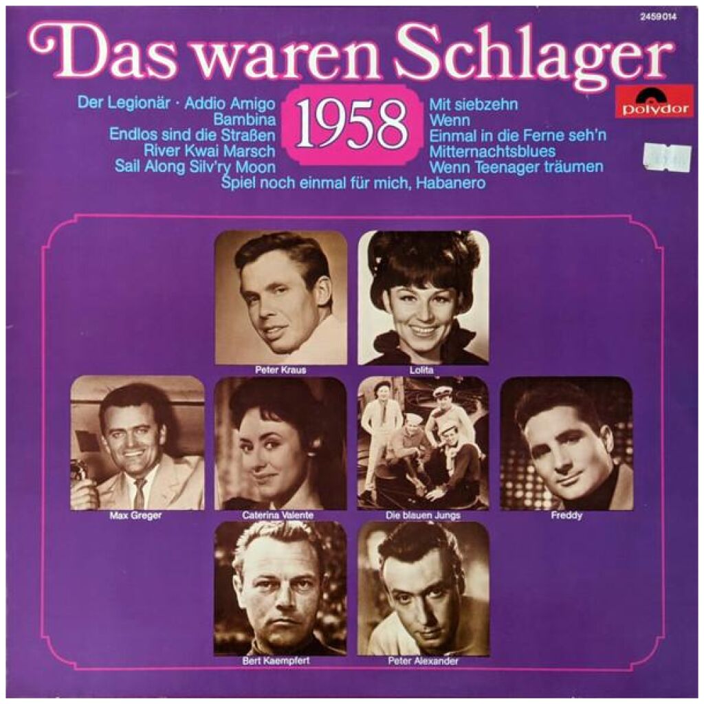 Various - Das Waren Schlager 1958 (LP, Comp, Mono)