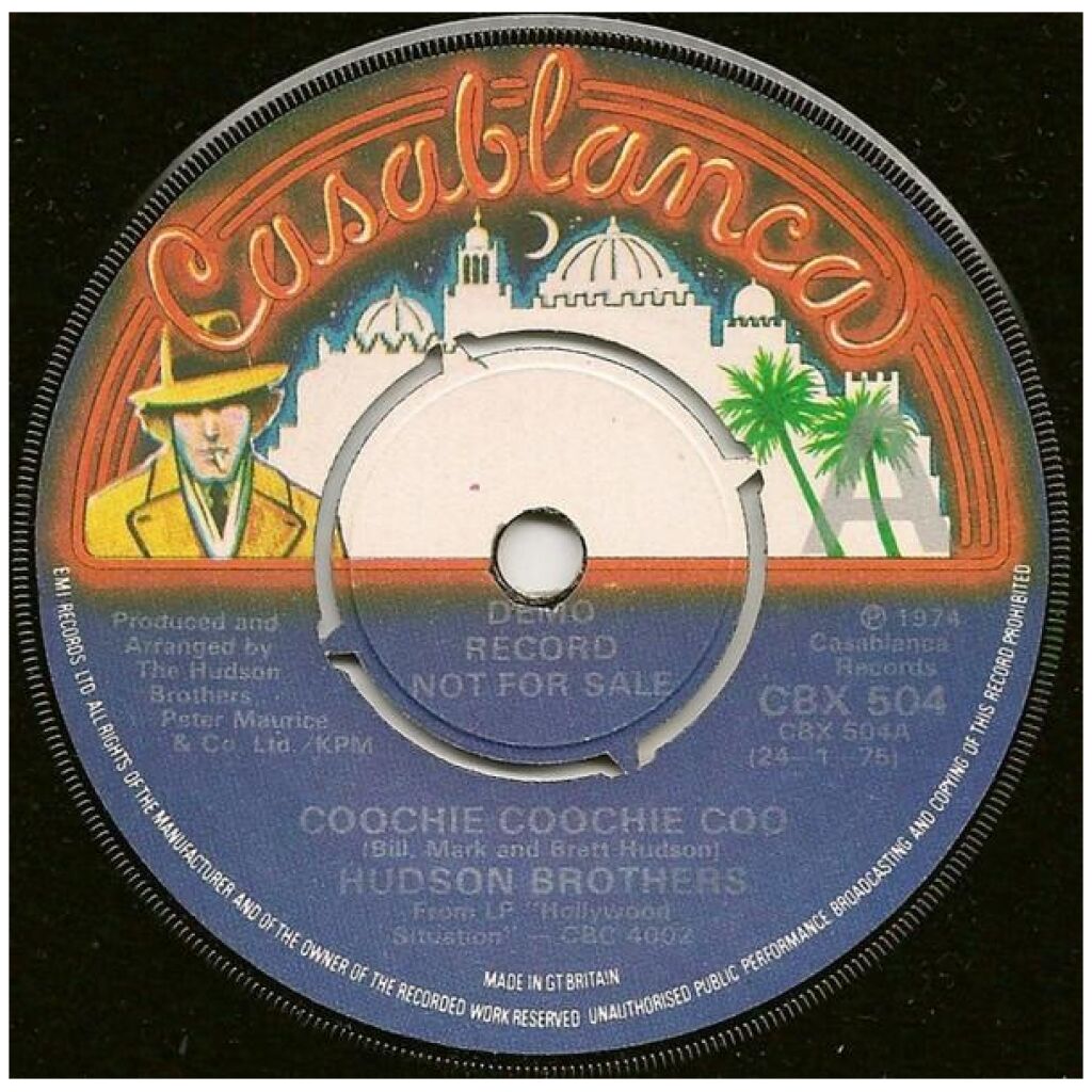 Hudson Brothers - Coochie Coochie Coo (7, Single, Promo)