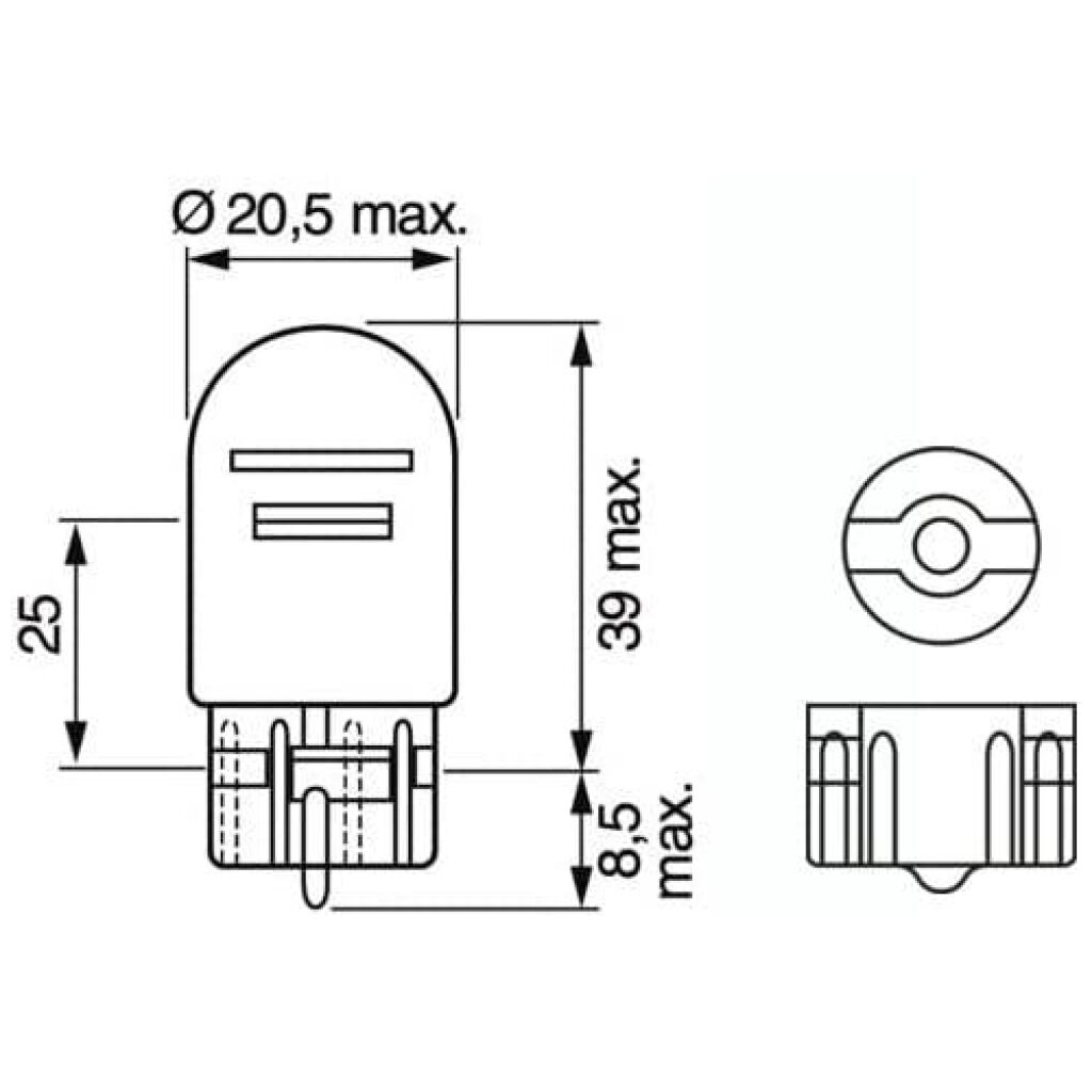 Bosch W21/5W Pure Light fordonslampor – 12 V 21/5 W