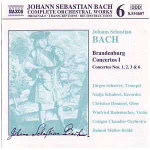 Johann Sebastian Bach - Cologne Chamber Orchestra*, Helmut Müller-Brühl - Brandenburg Concertos I (CD)