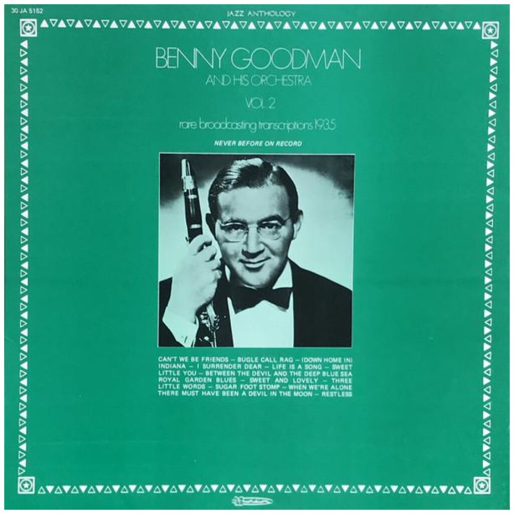 Benny Goodman And His Orchestra - Rare Broadcasting Transcriptions 1935 Vol. 2 (LP)
