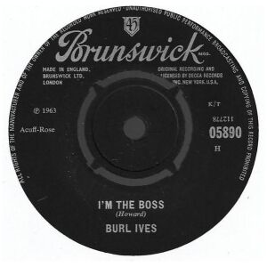 Burl Ives - Im The Boss / The Moon Is High (7, Single)