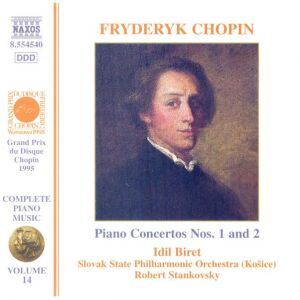 Fryderyk Chopin*, Idil Biret, Slovak State Philharmonic Orchestra, Košice, Robert Stankovsky - Piano Concerto Nos. 1 And 2 (CD, Album, Comp)