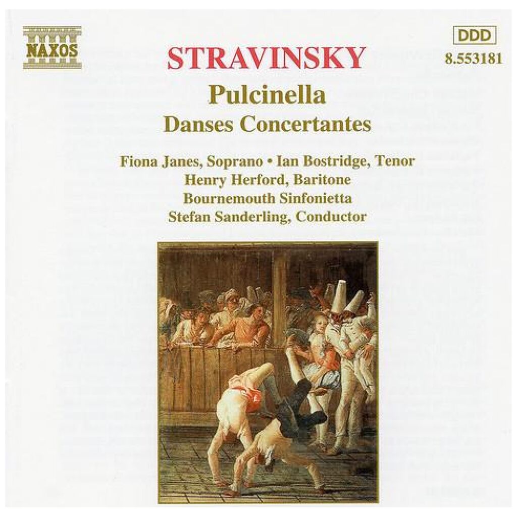 Stravinsky*, Stefan Sanderling, Bournemouth Sinfonietta, Fiona Janes, Ian Bostridge, Henry Herford - Pulcinella - Danses Concertantes (CD, Album)