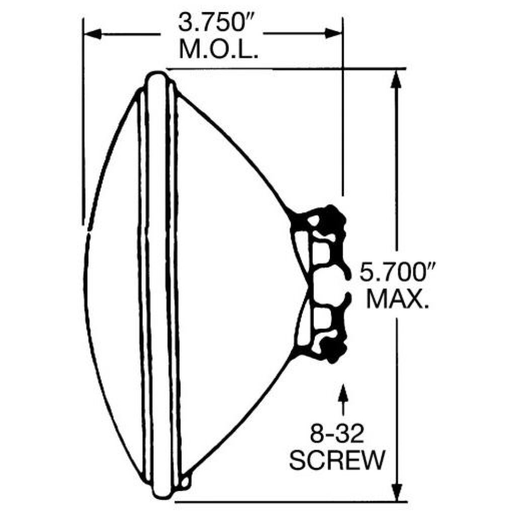 Lampa "sealed beam" NAPA 4412 HALOGEN