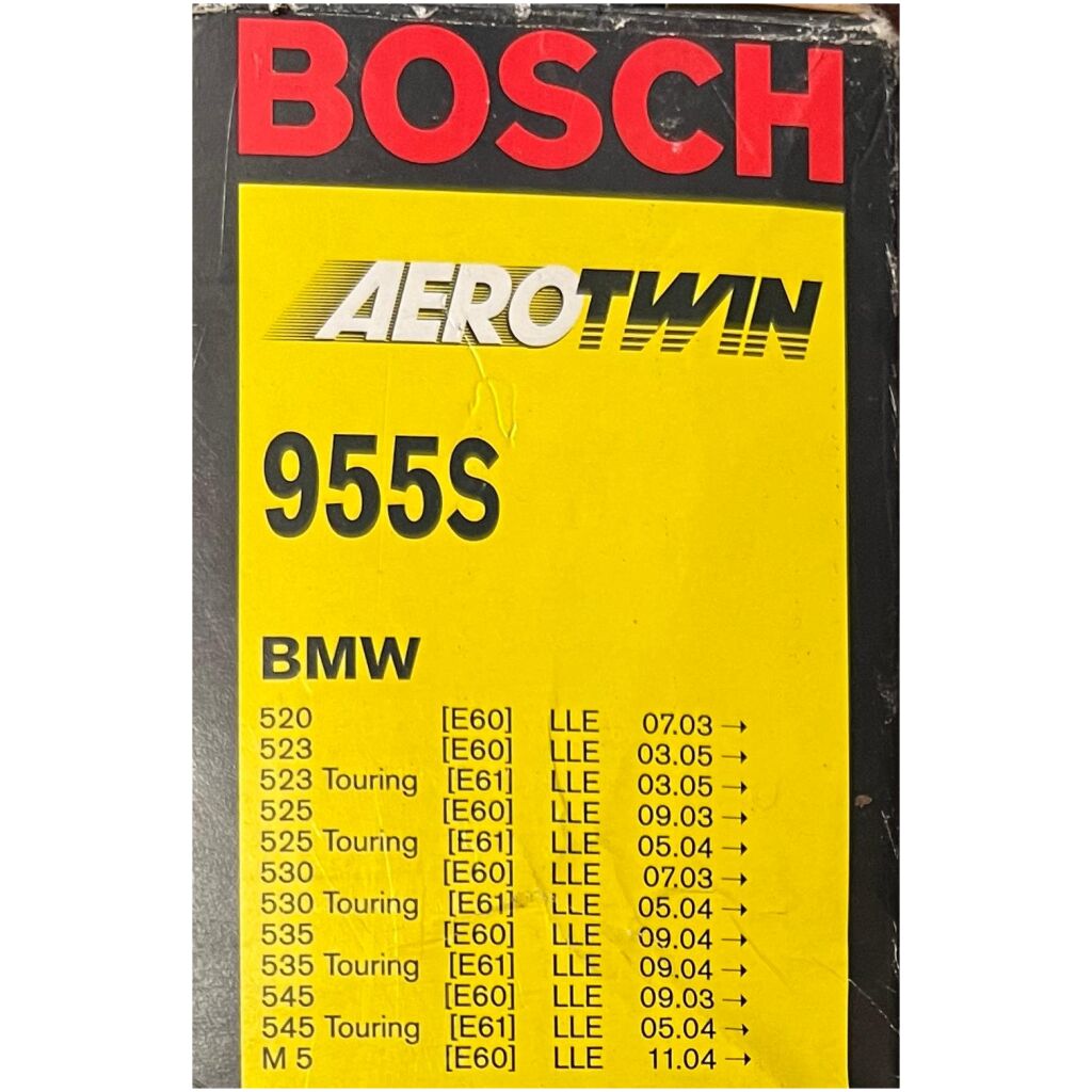 Torkarblad 1-par 23"/24" 600/575mm BMW 520-545 M5 2004-2010, Bosch Aerotwin 955S