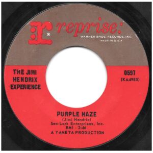 The Jimi Hendrix Experience - Purple Haze / The Wind Cries Mary (7, Single, Styrene, Ter)