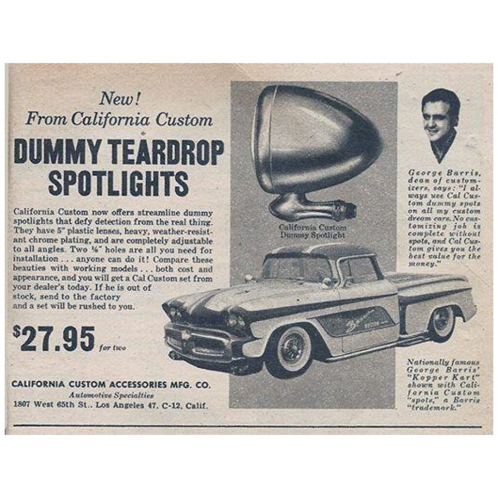 DUMMY TEARDROP SPOTLIGHT