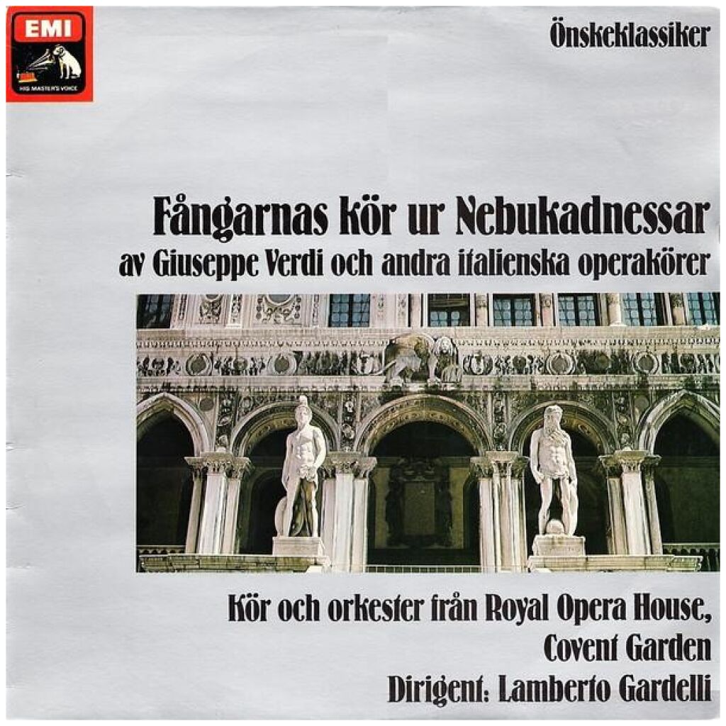 Giuseppe Verdi - Fångarnas Kör Ur Nebukadnessar Och Andra Italienska Operakörer (LP)